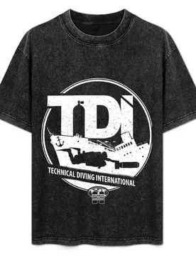 Technical Diving International (TDI) - Wreck Diver with DPV T-Shirt blue archive quick drying t shirts for men - Aliexpress - FashionsVida