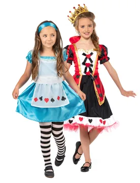 Alice und die Herzkönigin Paarkostüm für Kinder - BCI - FashionsVida