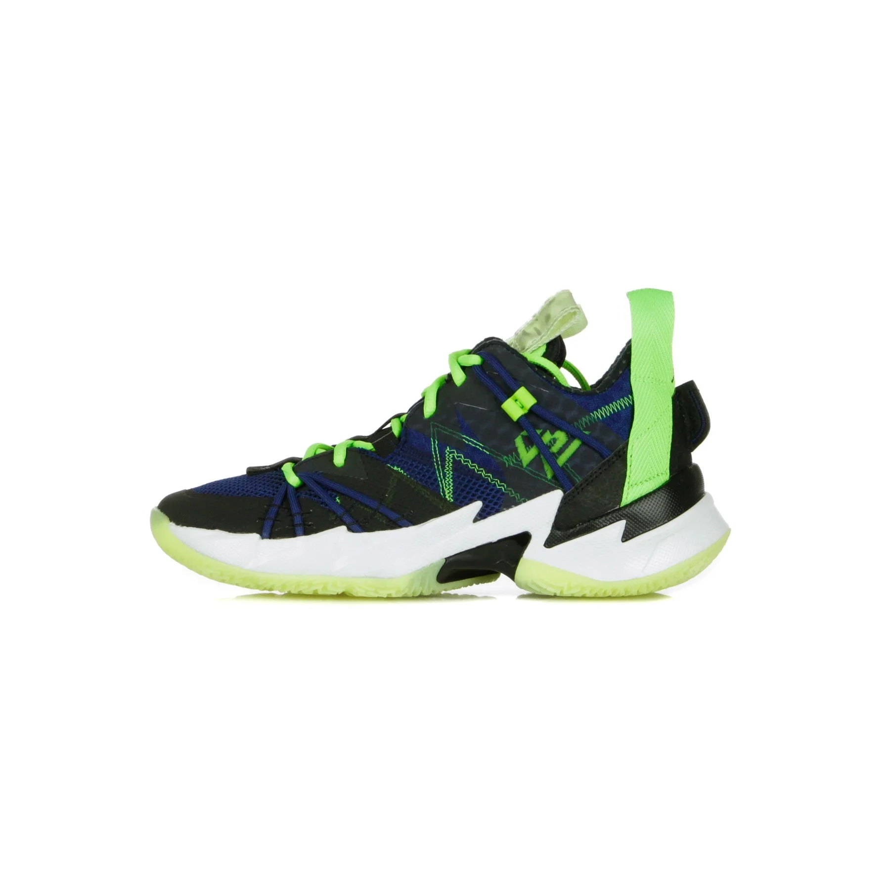 Scarpa Alta Uomo Why Not Zero.3 Se Black/key Lime/blue Void/summit White - Jordan - FashionsVida