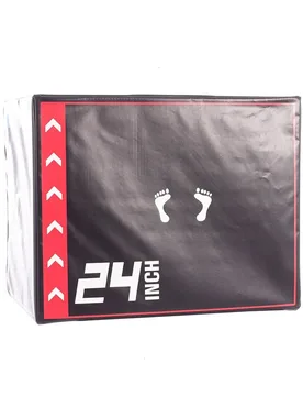 Boîte Pliométrique Adjustable Jumping Foam Black 75 x 60 x 50 cm - Softee - FashionsVida