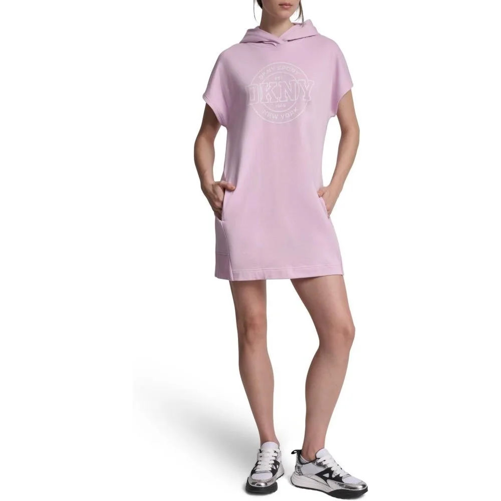 Vestido con capucha y logo - DKNY Jeans - FashionsVida
