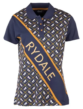 Womens Equestrian Life Sash Polo Shirt - - Size: 14 - Rydale - FashionsVida