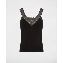 Top de mujer de tirantes con encaje