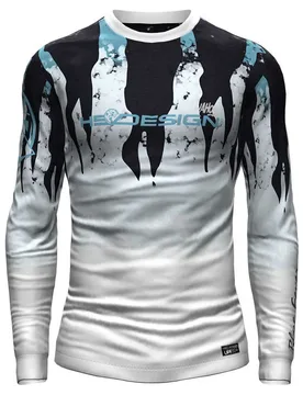 Wahoo Performance Long Sleeve T-shirt White 3XL Men - Hotspot Design - FashionsVida