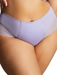 Womens Bliss Deep Brief - Purple Polyamide - Size 3xl