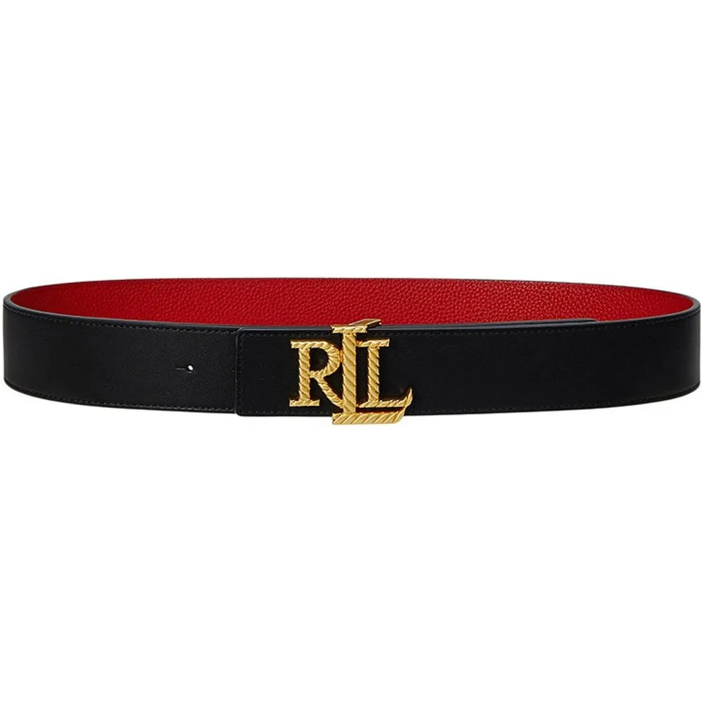 Cinturón de mujer reversible de piel con logotipo - Lauren Ralph Lauren - FashionsVida