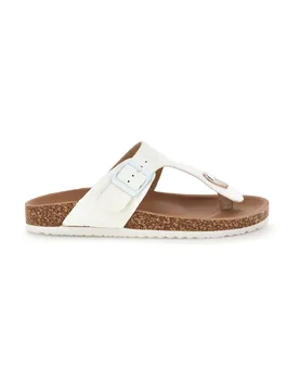 Ciabatte infradito bianco con fibbia 14182 37 - PRIMA RIGA - FashionsVida