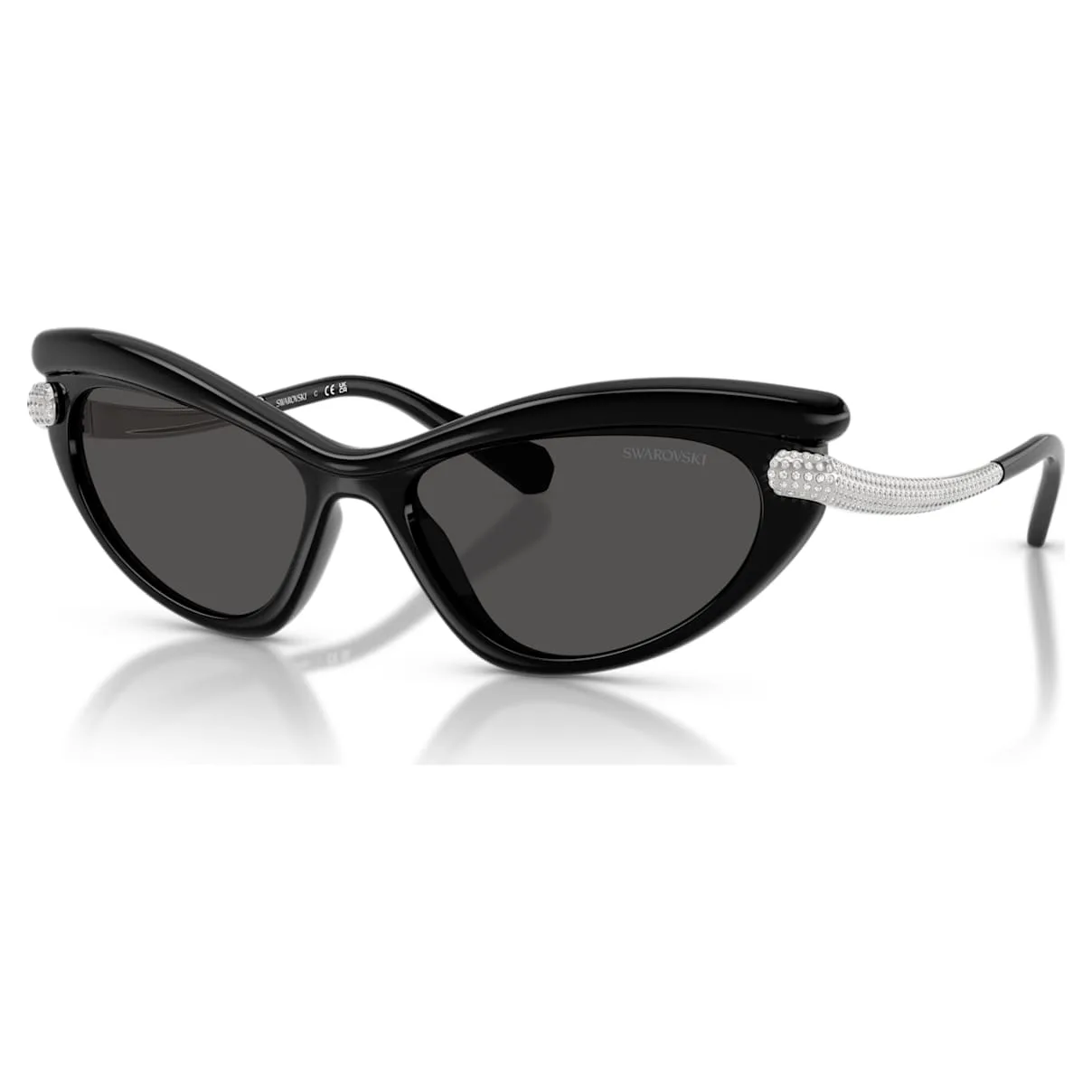 Occhiali da sole, Forma Cat-eye, SK6038, Neri OS - Swarovski - FashionsVida