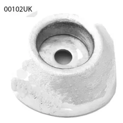 Uk Galvanized Rudder Anode Grey 145 mm unisex
