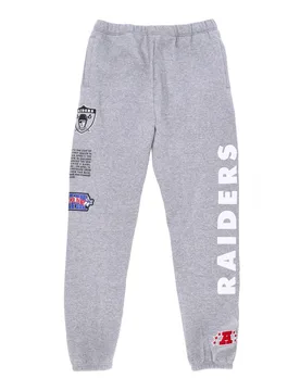Pantalone Tuta Felpato Uomo Nfl Team Origins Fleece Pant Oakrai Grey Heather - Mitchell & Ness - FashionsVida