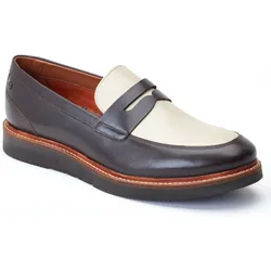 Sid Leather Mens Brown/beige Loafers - Size Uk 9