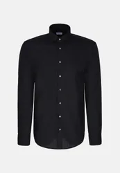 Regular Business Hemd Uni Blau 47