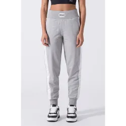 Pantalón de mujer bandas laterales satén