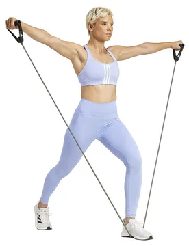 Soutien-gorge De Sport à Impact Moyen Powerimpact 3 Stripes Blue Spark XS - Adidas - FashionsVida