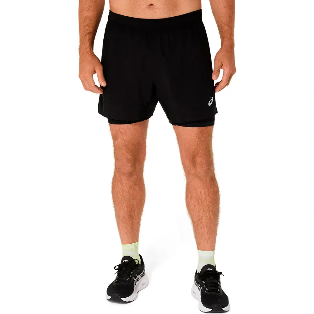 Pantaloni Corti Core 2-in-1 5in Performance Black / Performance Black M - Asics - FashionsVida