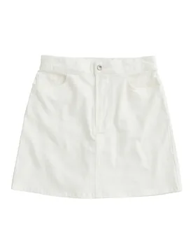 Denim Skirt 31 Bianco Panna D31203 - Sun68 - FashionsVida