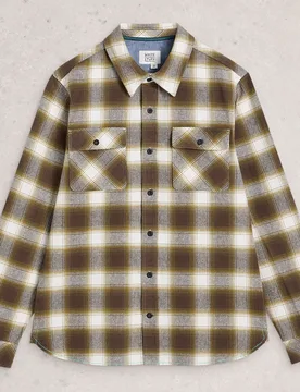 Darwen Check Organic Shirt - Chartreuse - White stuff - FashionsVida