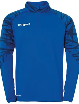 Langarmshirt mit 1/4 Reißverschluss Goal 25 - Bleu - male - Size: L - Uhlsport - FashionsVida
