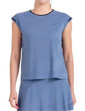 Pinatar camiseta tenis manga corta mujer Azul (XL) - Bullpadel - FashionsVida