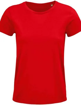 Womens/ladies Crusader Organic T-Shirt (Red) - Size Large - SOLS - FashionsVida