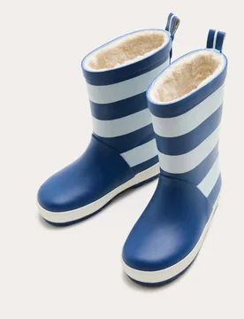 Kids' Waterproof Wellies (4 Small - 2 Large) Navy male - M&S - FashionsVida