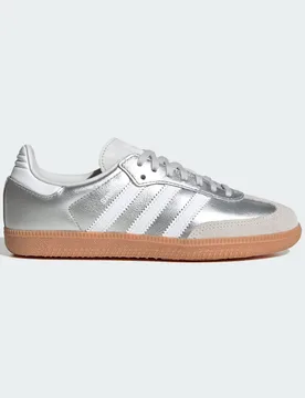 SCARPE SAMBA OG 36 Silver Metallic / Cloud White / Gum - Adidas - FashionsVida