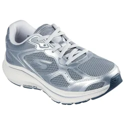 Go Run Consistent 2.0 Running Shoes Gray Leather / Silver Trim UK 6 Women