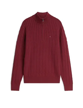 Troyer Pullover rojo oscuro M - Tommy hilfiger - FashionsVida