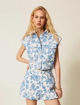 Twinset Gilet en bull floral - TWINSET - FashionsVida