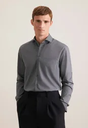 Regular Business Hemd Uni Grau 49
