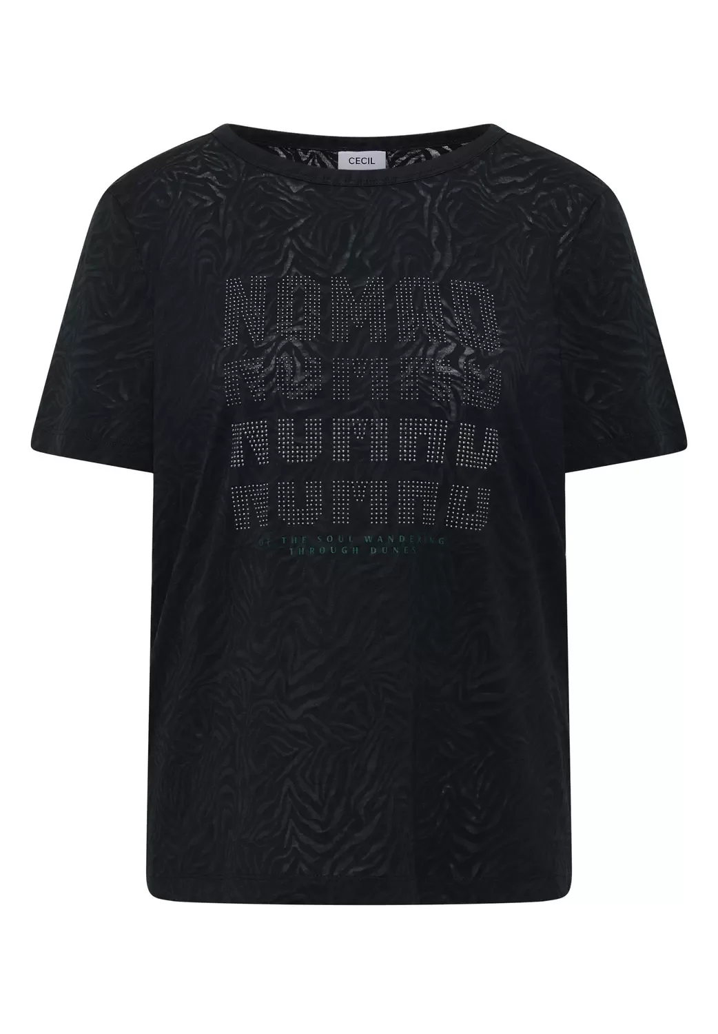 EO_ Zebra FP Burnout T-hirt female - S - FashionsVida