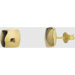 Pendientes Black & White de oro amarillo