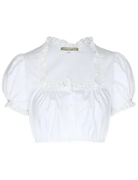 Blouse de dirndl DRAUTAL blanc S - Lena Hoschek - FashionsVida