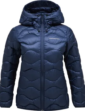 Jacke Helium Down Hood, dunkelblau s - Peak Performance - FashionsVida