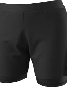 Short 2 en 1 de trail running - Alpine Pro 2/1 Shorts W Black Out - Taille XS - Noir - Dynafit - FashionsVida
