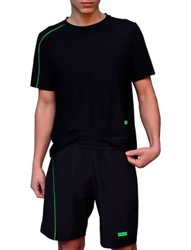 Performance Shorts Black / Green XL - Volt Padel - FashionsVida