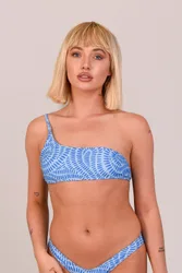 Moroccan Dream Womens Cold Shoulder Bikini Top - - Size: S