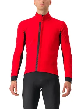 Giacca Entrata Gore-tex Infinium™ Windstopper® Red / Black - Castelli - FashionsVida