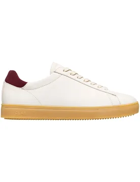 Sneakers en cuir - Bradley Offwhite Leather Zinfandel en Coton - Taille 43,5 - Blanc - Clae - FashionsVida