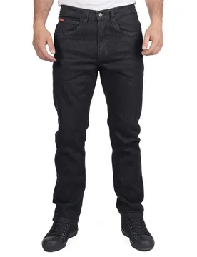 Mens Denim Stretch Straight Leg Jeans (Black) - Size 42 Short - Lee cooper - FashionsVida