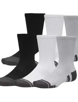 Chaussettes Crew New Performance Tech 6 Paires Gray / Jet Gray EU 36 1/2-42 - Under armour - FashionsVida