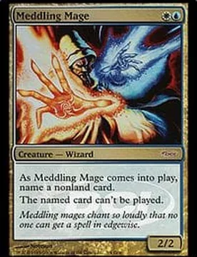 Meddling Mage (Judge Foil) Promotional Cards - Magic: The Gathering - FashionsVida