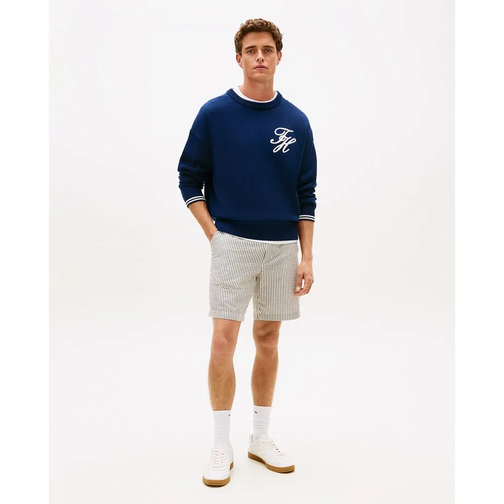 Bermuda estampada tipo seersucker de hombre - Tommy Hilfiger - FashionsVida