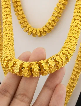 Dubai Luxury Necklace Earrings Ring for Women African Bridal Wedding Party Gift Elegant Jewellery Women - Aliexpress - FashionsVida
