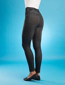 Slim-Jeggings mit Fleece-Futter schwarz Amélie di Santi - Amelie di Santi - FashionsVida
