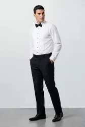 Men's Plus & Tall White Pleat Front Dress Shirt Size: 21.5 in - White - Size: 21.5 in