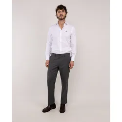 Pantalón de traje de hombre liso
