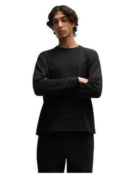 Hugo Maglietta Da Pigiama A Maniche Lunghe Austin Red Black L - Hugo Boss - FashionsVida