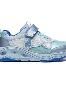 Shoes Scarpe Senza Lacci Gleam Fly Wide Blue EU 29 - Clarks - FashionsVida