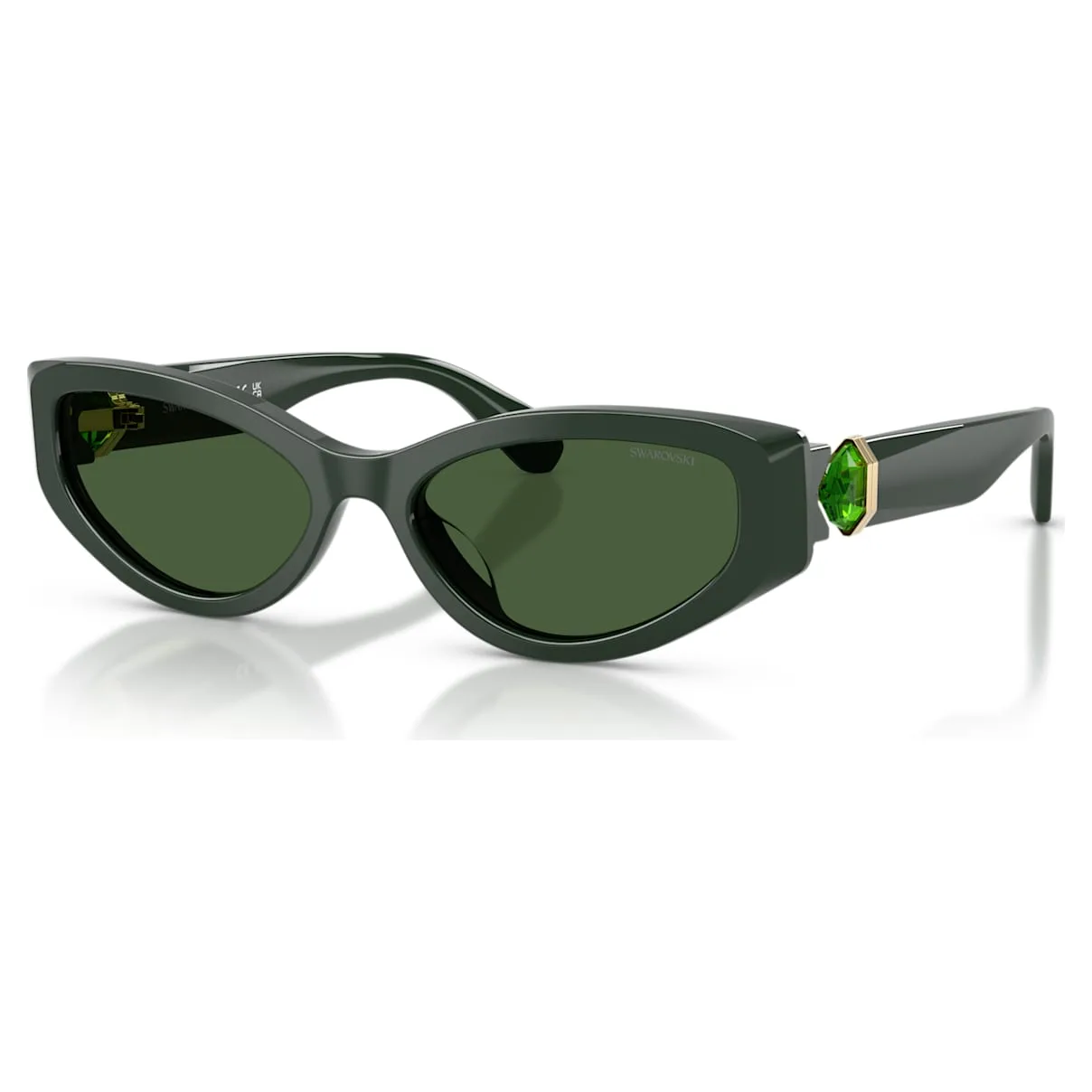 Occhiali da sole, Forma Cat-eye, SK6045, Verdi OS - Swarovski - FashionsVida